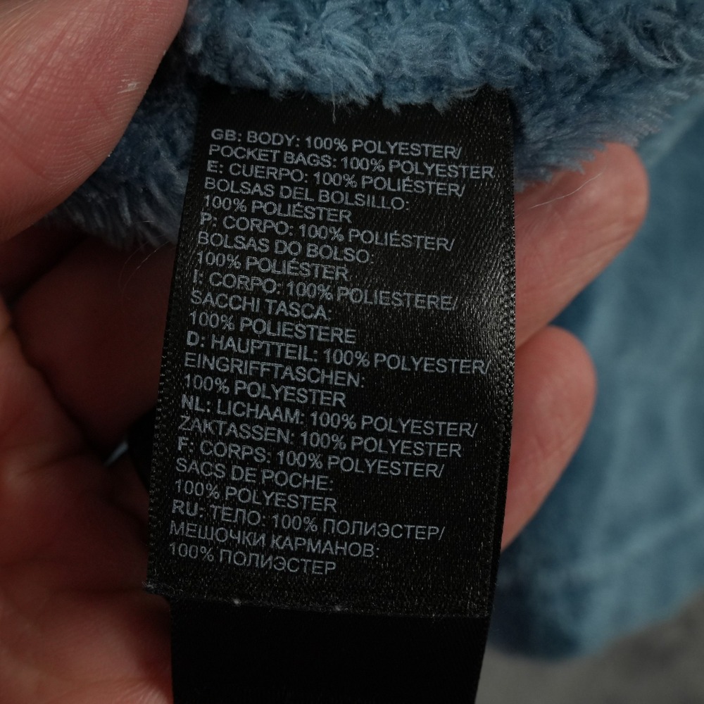 The North Face Bellarine Hoodie Women XS Blue High Pile Fleece Pullover Soft - Picture 7 of 8